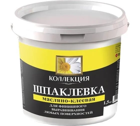 Шпаклевка масляно-клеевая КОЛЛЕКЦИЯ 1.5кг 01090 1