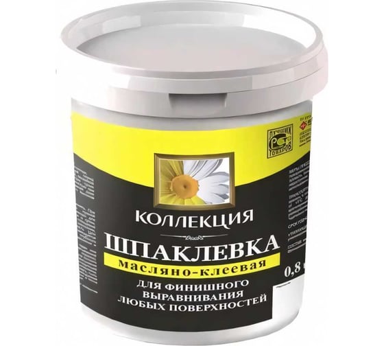 Шпаклевка масляно-клеевая КОЛЛЕКЦИЯ 0.8кг 01089