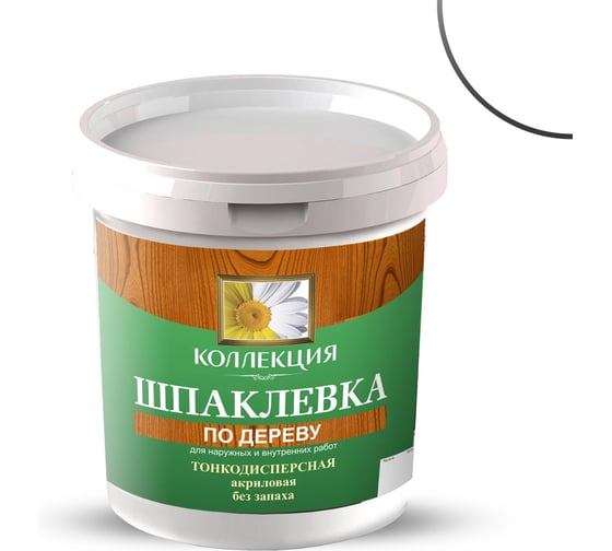 Шпаклевка по дереву КОЛЛЕКЦИЯ белая 0.8кг 01141