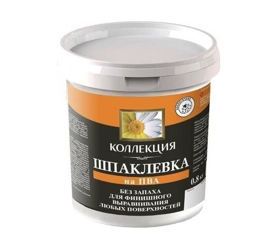 Шпаклевка на основе ПВА КОЛЛЕКЦИЯ 0.8кг 01091 1