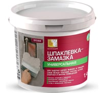 Шпаклевка-замазка универсальная для выбоин и трещин КОЛЛЕКЦИЯ 1.4кг 01107