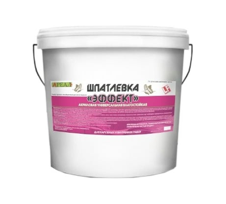 Шпатлевка акриловая 3 кг Эффект Ареал+ А-534