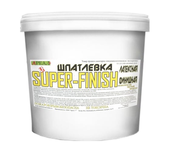 Шпатлевка 5 кг SUPER-FINISH Ареал+ А-538 1