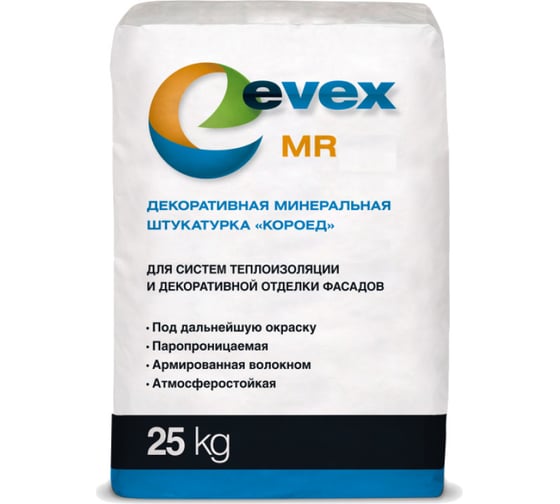 Штукатурка Короед Evex MR-15 (25 кг; зерно 1.5 мм) 4797
