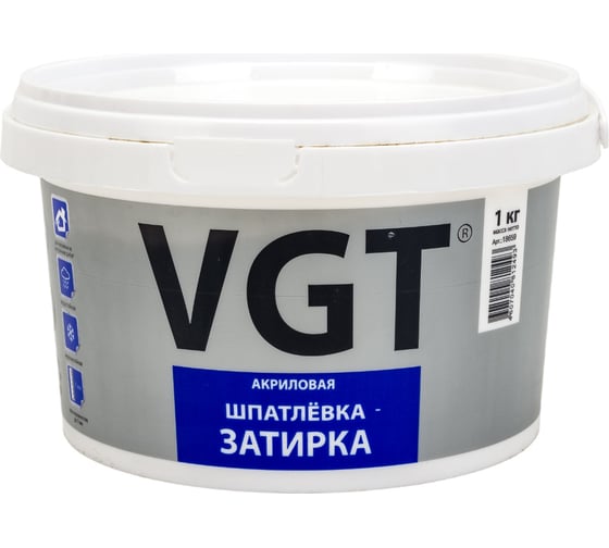 Шпатлёвка-затирка водостойкая, тонкодисперсионная 1 кг VGT 11603106 36470076