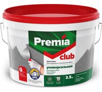 Универсальная шпатлевка Premia Club для наружных и внутренних работ, 3.5 кг О03935 16323987