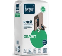 Клей для керамогранита, природного и искусственного камня Bergauf Granit 25 кг 210 34037959