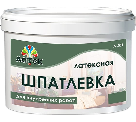 Шпатлевка Л601 9 кг Латек 00-00002239