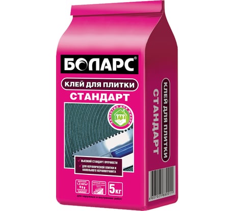 Клей для плитки БОЛАРС СТАНДАРТ 5 кг 00000003745