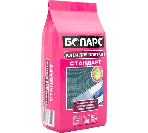 Клей для плитки БОЛАРС СТАНДАРТ 5 кг 00000003745