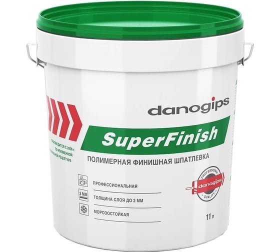 Шпатлевка универсальная SUPER FINISH 11 л DANOGIPS 728631 1