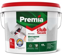 Шпатлевка фасадная PREMIA CLUB 17 кг PREMIA О03945