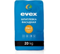 Шпатлевка фасадная FM-2 20 кг финишная белая Evex 3608