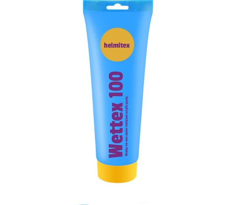 Влагостойкая полимерная паста шпатлевка Wettex Helmitex, туба 400 мл 6429830025009