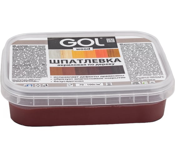 Шпатлевка акриловая по дереву МАСТЕР GOL Wd.250.10 (0.14 кг; махагон) Palizh 11605668