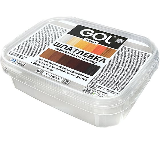 Шпатлевка акриловая по дереву МАСТЕР GOL Wd.250.020 (0.15 кг; дуб светлый) Palizh 11605697