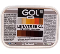 Шпатлевка акриловая по дереву МАСТЕР GOL Wd.250.040 (0.15 кг; лиственница) Palizh 11605665