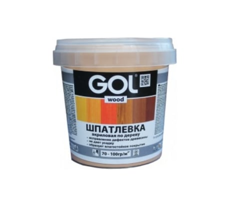 Шпатлевка акриловая по дереву МАСТЕР GOL Wd.250.030 (0.15 кг; темный дуб) Palizh 11605691