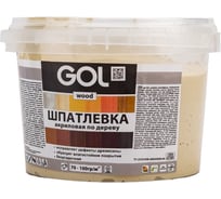 Шпатлевка акриловая по дереву МАСТЕР GOL Wd.250.02 (0.65 кг; светлый дуб) Palizh 11605753
