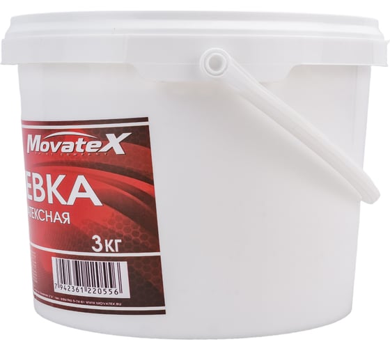 Шпаклевка латексная (3 кг; супербелая) Movatex Т05874