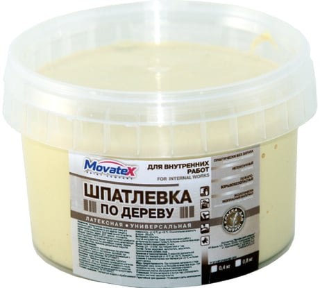 Шпаклевка по дереву (0.4 кг; сосна) Movatex Т02355