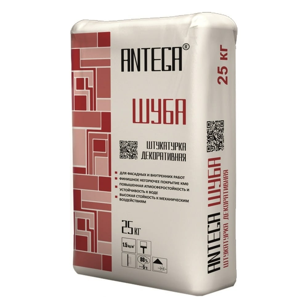 Декоративная штукатурка ANTEGA Шуба (25 кг; 1 мм) ANT-7021 - выгодная ...