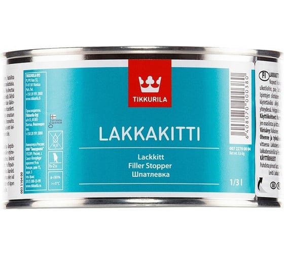 Шпатлевка алкидная Лаккакитти 0.33 л TIKKURILA 45313