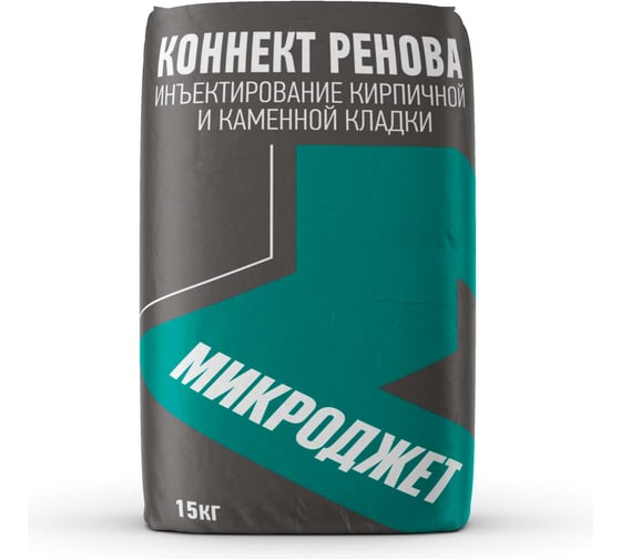 Инъекционный состав Микроджет "КОННЕКТ РЕНОВА" для инъектирования кирпичной и каменной кладки 15 кг 3076