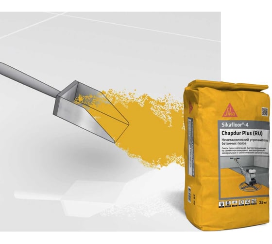 Топпинг для упрочнения бетонных полов SIKA Floor-4 Chapdur Plus мешок 25 кг 597792