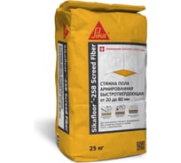 Стяжка армированная фиброй SIKA Floor-258 Screed Fiber от 20 до 80 мм, прочность 25 Мпа 535524