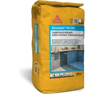 Смесь для обмазочной гидроизоляции SIKA lastic-152 мешок 25 кг (В) 2К армированное волокном 587615