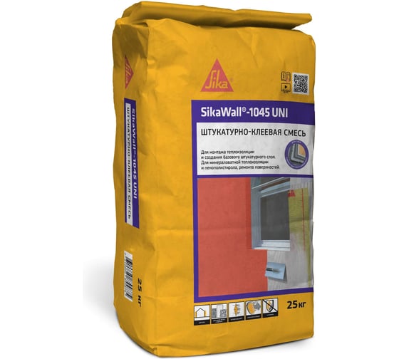 Штукатурно-клеевая смесь SIKA Wall-1045 UNI мешок 25 кг 740009