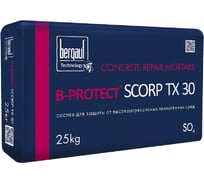 Сульфатостойкий ремонтный состав для бетона Бергауф B-PROTECT SCORP TX 30, 25 кг 1111236