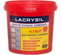 Клей акриловый Круче сухих смесей для плитки и мозаики 8 кг LACRYSIL 3