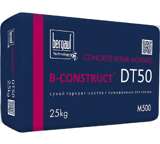 Торкрет-состав Бергауф B-CONSRTUCT DT50 25 кг 1111237