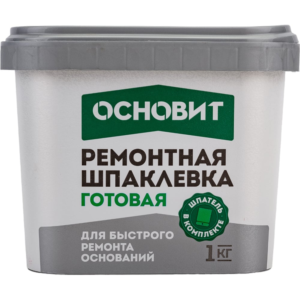 Готовая армированная шпаклевка для ремонтных работ Основит ЭЛИСИЛК РА39 ...