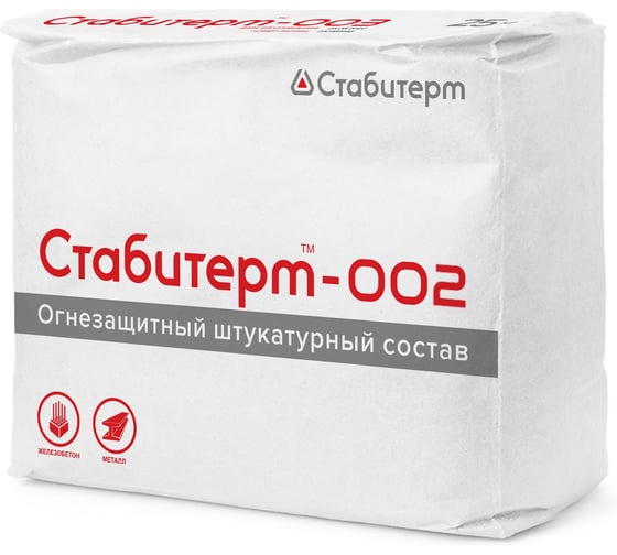 Огнезащитное штукатурное покрытие  002 Стабитерм 12 кг 100