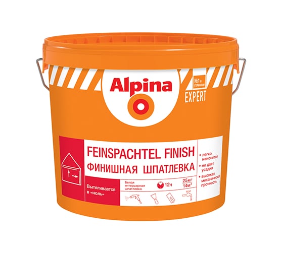 Финишная шпатлевка ALPINA EXPERT Feinspachtel Finish 25 кг 948102196
