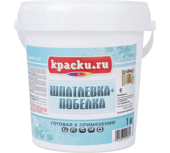 Шпатлевка + побелка Movatex Краски. ru 1 кг Т02357