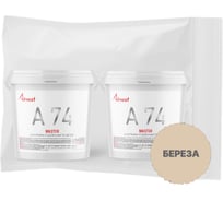 Шпатлевка акриловая отделочная Akvest по дереву атмосферостойкая водостойкая береза А-74 0,5 кг 2 шт (набор) ВИ00021-92