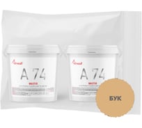 Шпатлевка акриловая отделочная Akvest по дереву атмосферостойкая водостойкая бук А-74 0,5 кг 2 шт (набор) ВИ00021-93