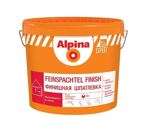 Финишная шпатлевка ALPINA EXPERT Feinspachtel Finish 15 кг 948102197