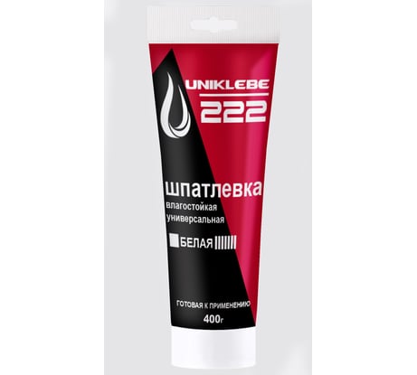 Шпатлевка финишная UNIKLEBE 222 белая, ПБЛ 250 мл - 0,4 кг 2220004