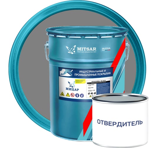 Шпатлевка Мицар ЭП-0010 /23 кг+2 кг/ серый ГОСТ УТ000014206