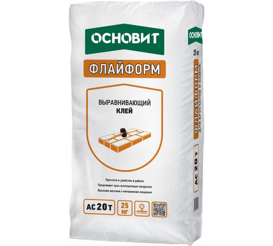 Выравнивающий клей Основит ФЛАЙФОРМ AC20 T (25 кг) 76785