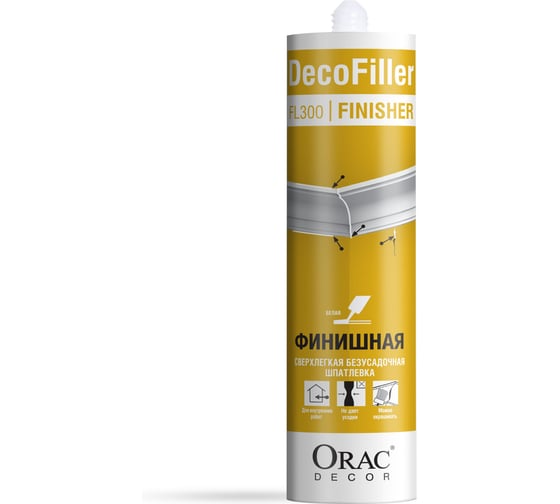 Шпатлевка финишная Oracdecor FL300_RU ORAC DecoFiller 310 ml FL300