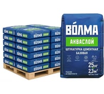 Штукатурка цементная Волма Акваслой 25 кг (168шт) 30001664