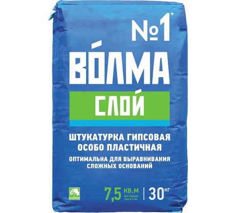 Гипсовая штукатурка Волма Слой 30 кг 30000048