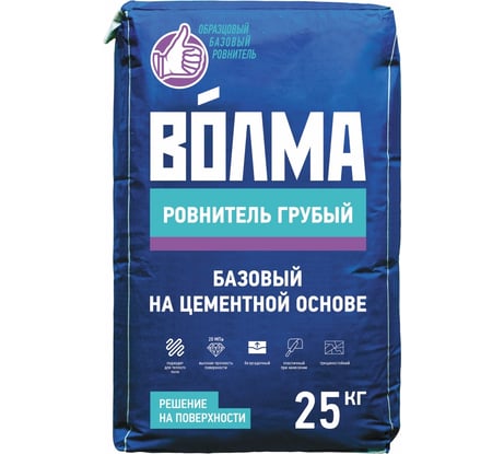 Стяжка пола Волма Ровнитель грубый 25 кг 30001660