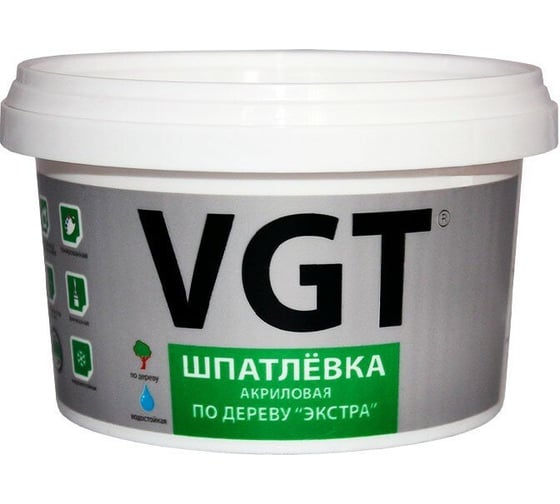 Шпатлевка по дереву VGT Экстра, акриловая, 50 кг, венге 272468
